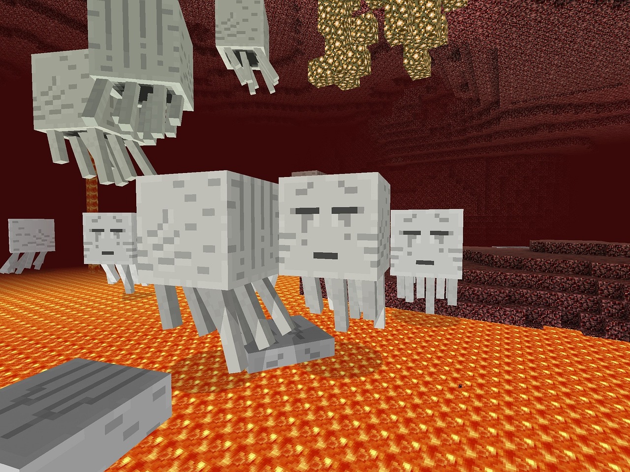 Roztomilé minecraft chobotnice. 